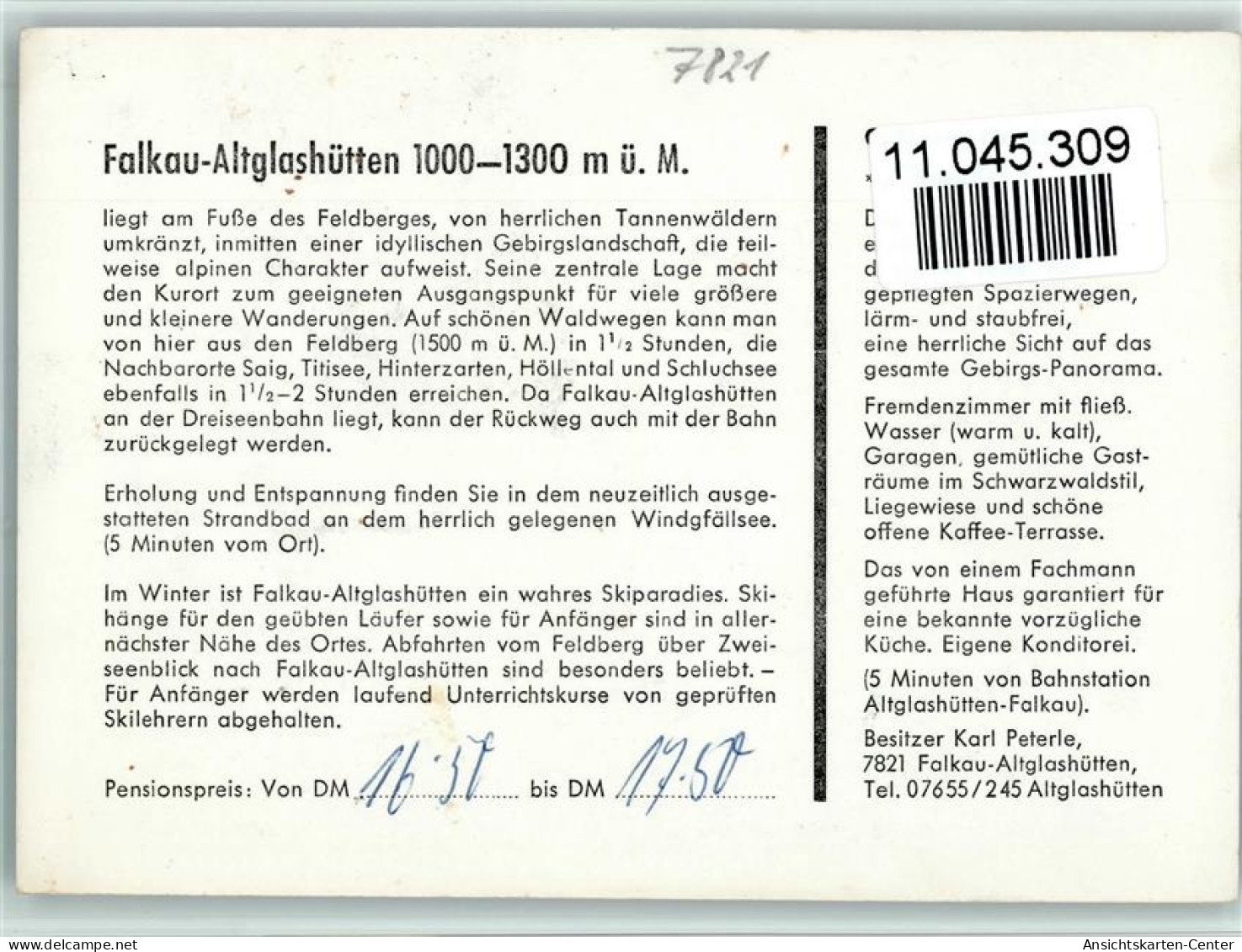 11045309 - Altglashuetten , Schwarzw - Feldberg