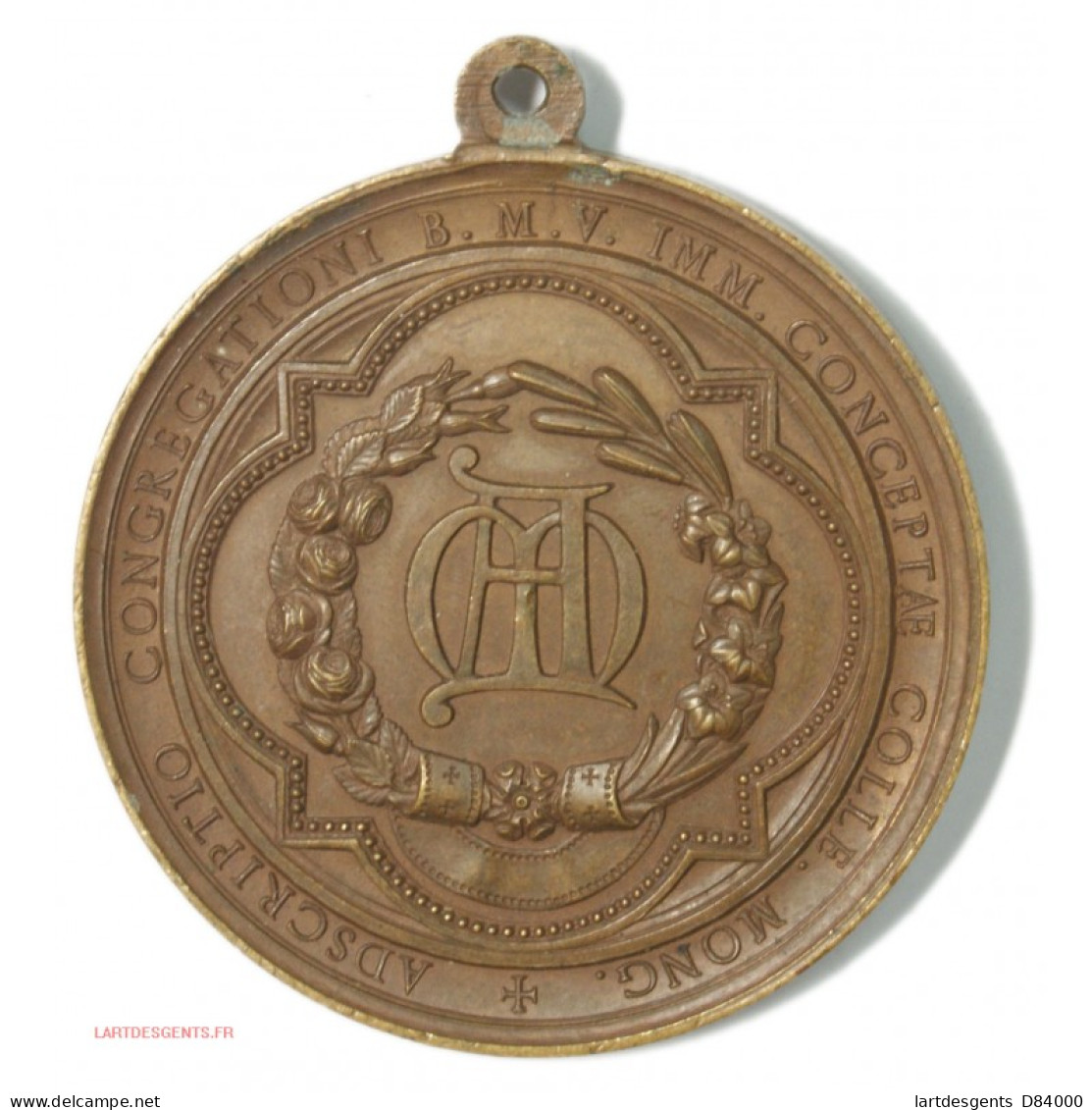 Médaille Religieuse De Collège Mong. (nd 1880) , Lartdesgents.fr - Monarquía / Nobleza