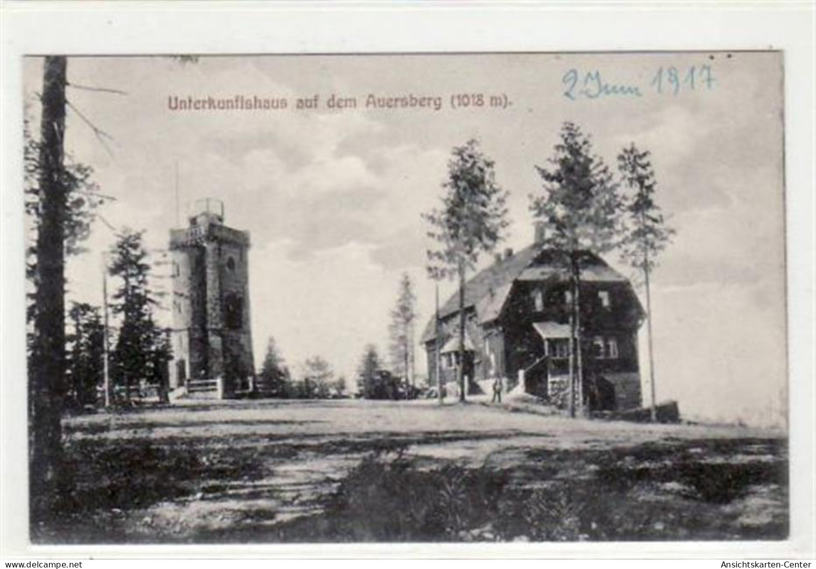 39036809 - Auersberg Mit Unterkunftshaus. Ungelaufen Handschriftliches Datum Von 1917. Gute Erhaltung. - Eibenstock