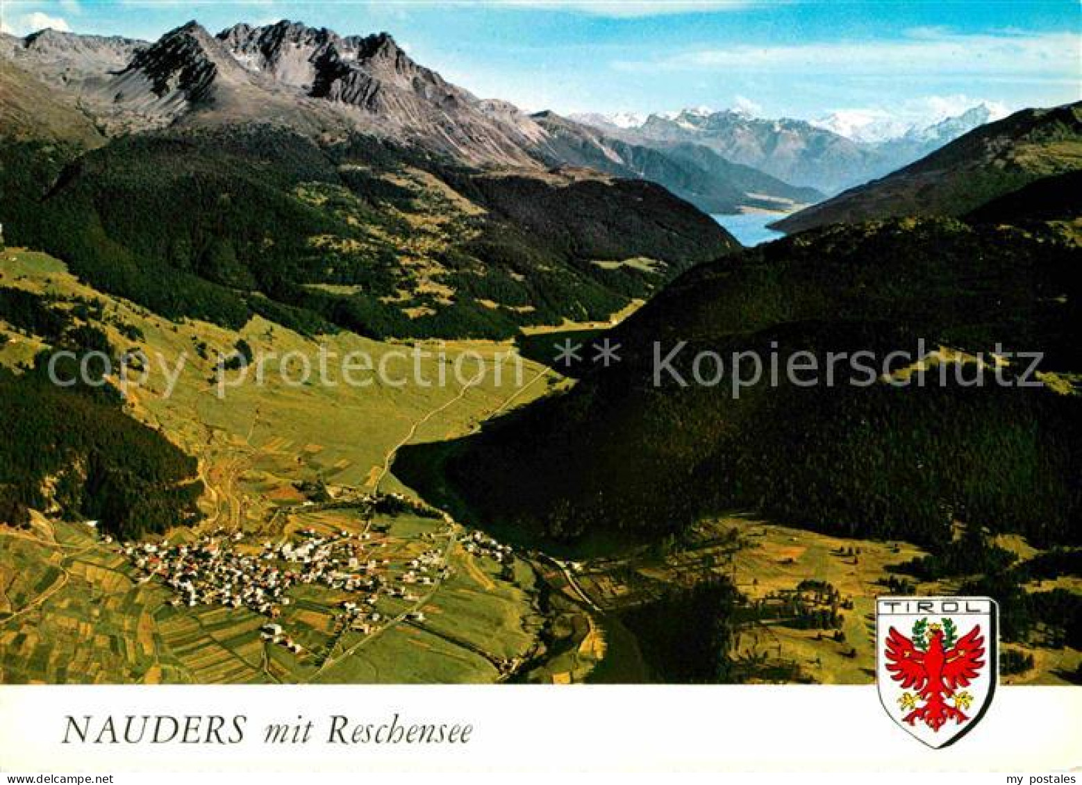 72696919 Nauders Tirol Luftaufnahme Reschensee Ortler Nauders - Sonstige & Ohne Zuordnung