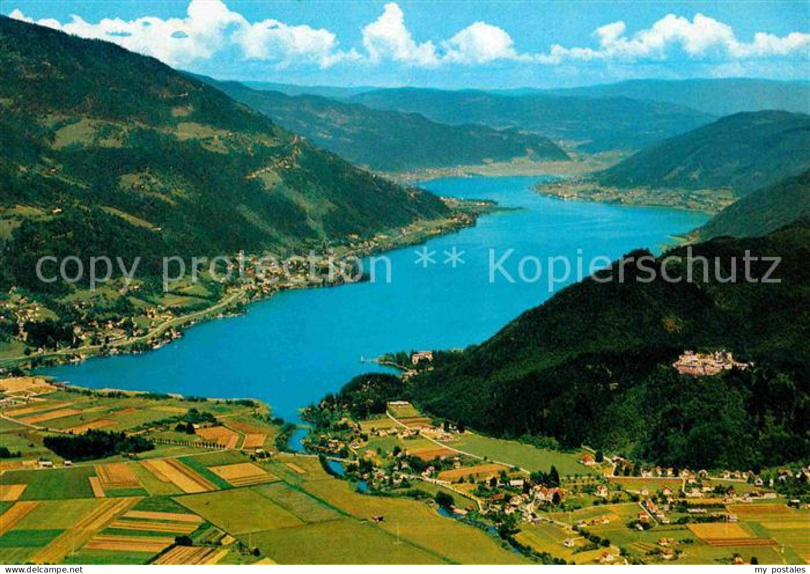 72696883 Ossiachersee Luftaufnahme Ruine Landskron Ossiach - Other & Unclassified
