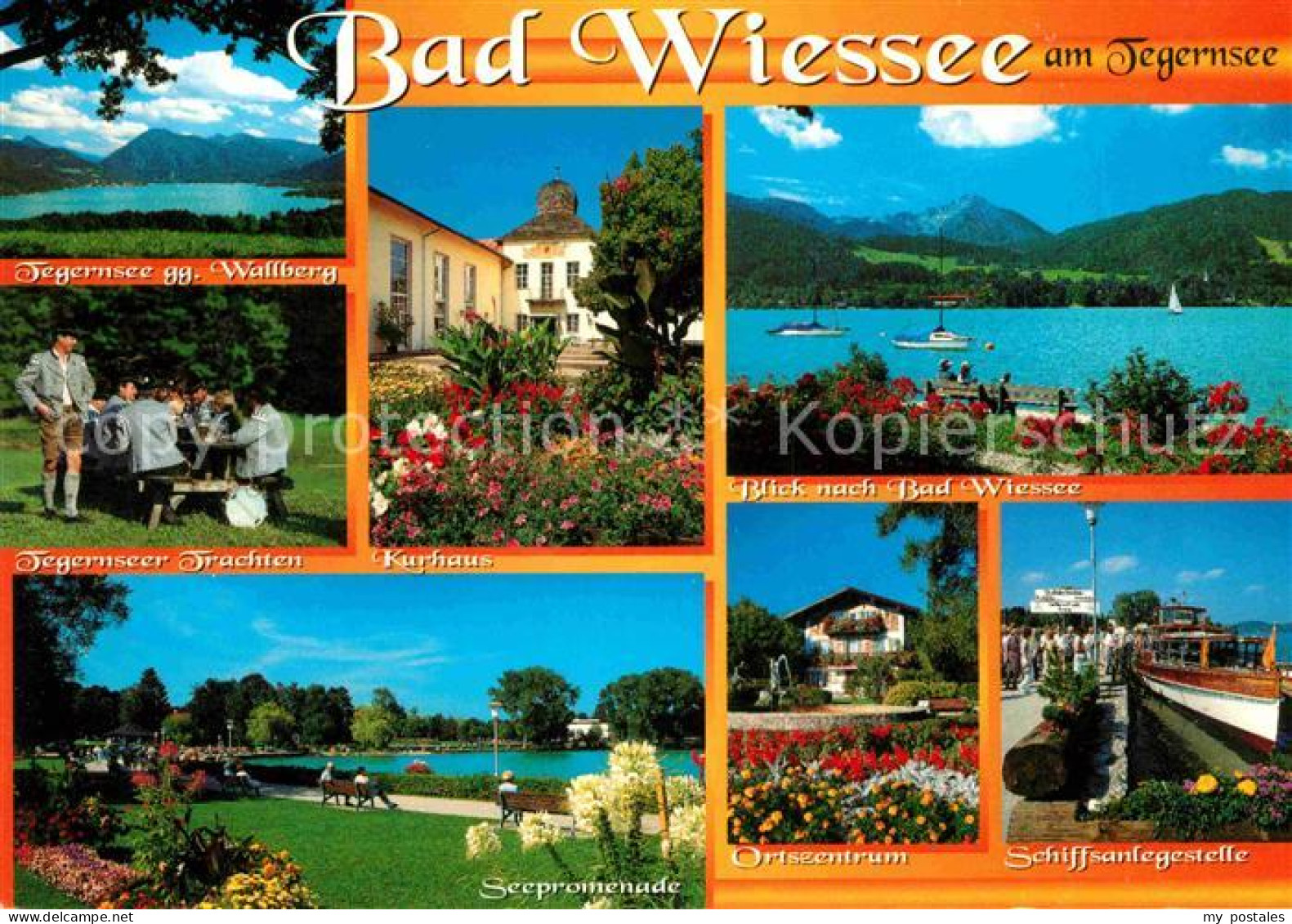 72696771 Bad Wiessee Panorama Gegen Wallberg Trachten Kurhaus Seepromenade Schif - Bad Wiessee