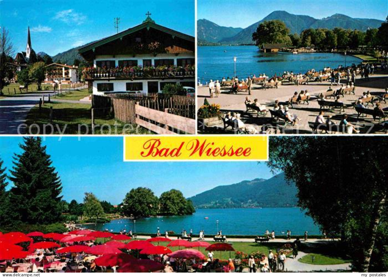 72696746 Bad Wiessee Ortsmotiv Strandpromenade Alpenblick Bad Wiessee - Bad Wiessee