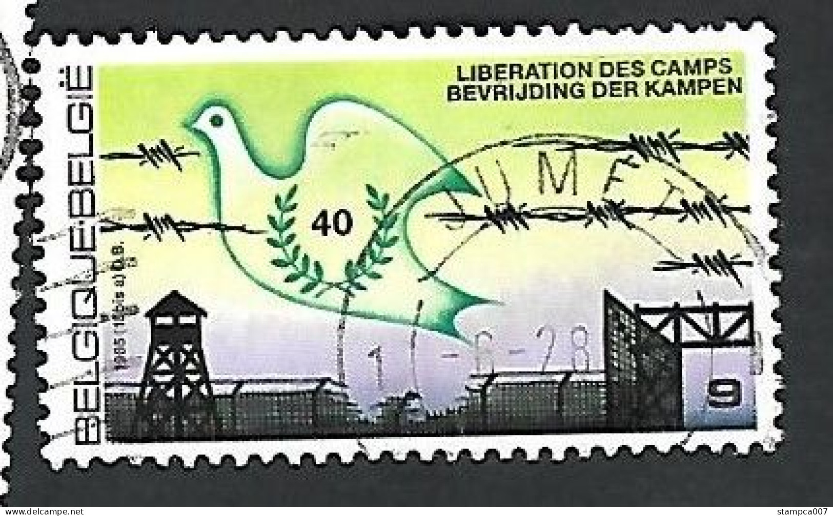 OCB Nr 2186 Liberation Bevrijding Guerre War Oorlog  - Centrale Stempel Jumet - Gebraucht