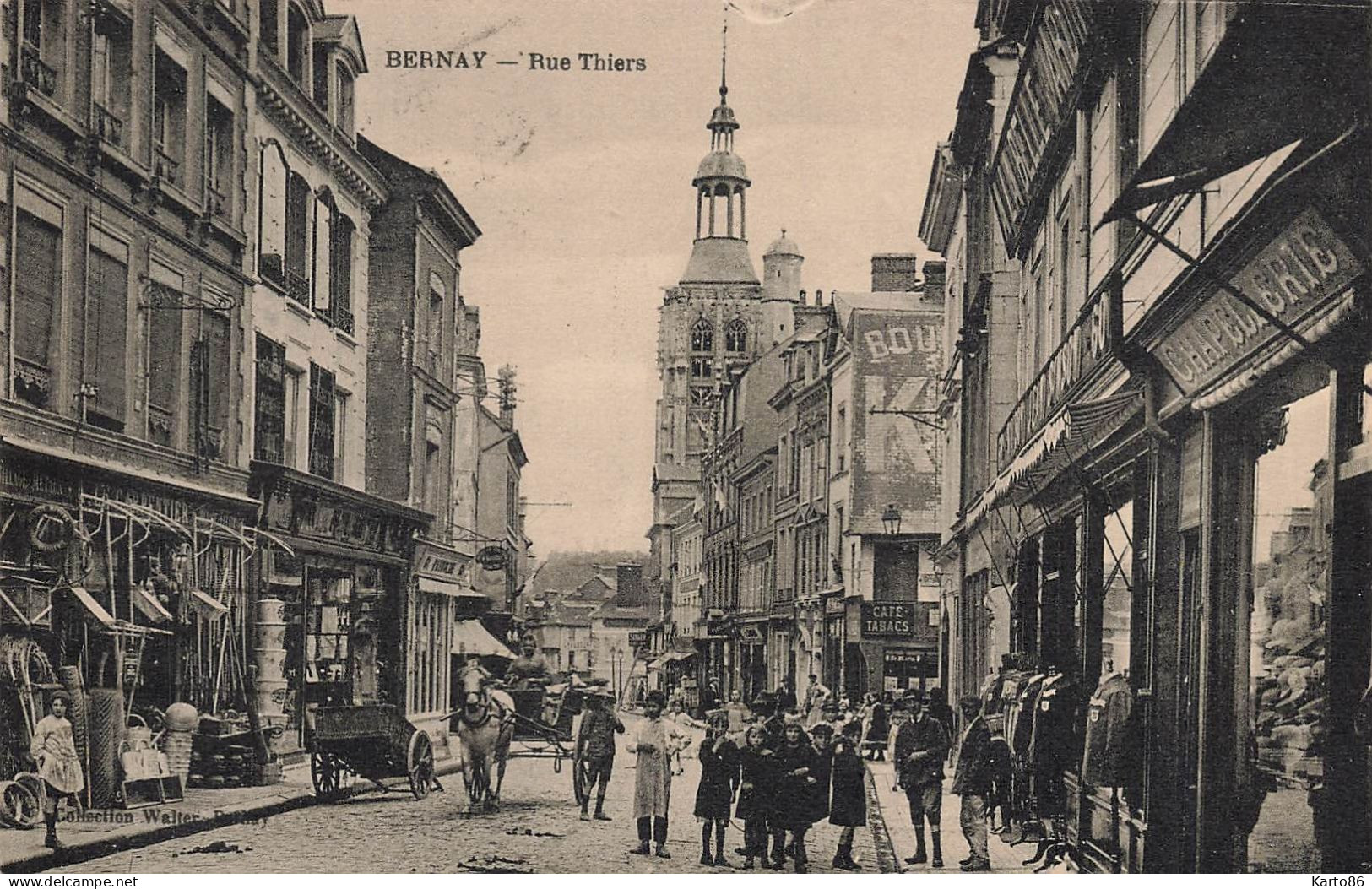 Bernay * Rue Thiers * Chapellerie * Commerces Magasins - Bernay