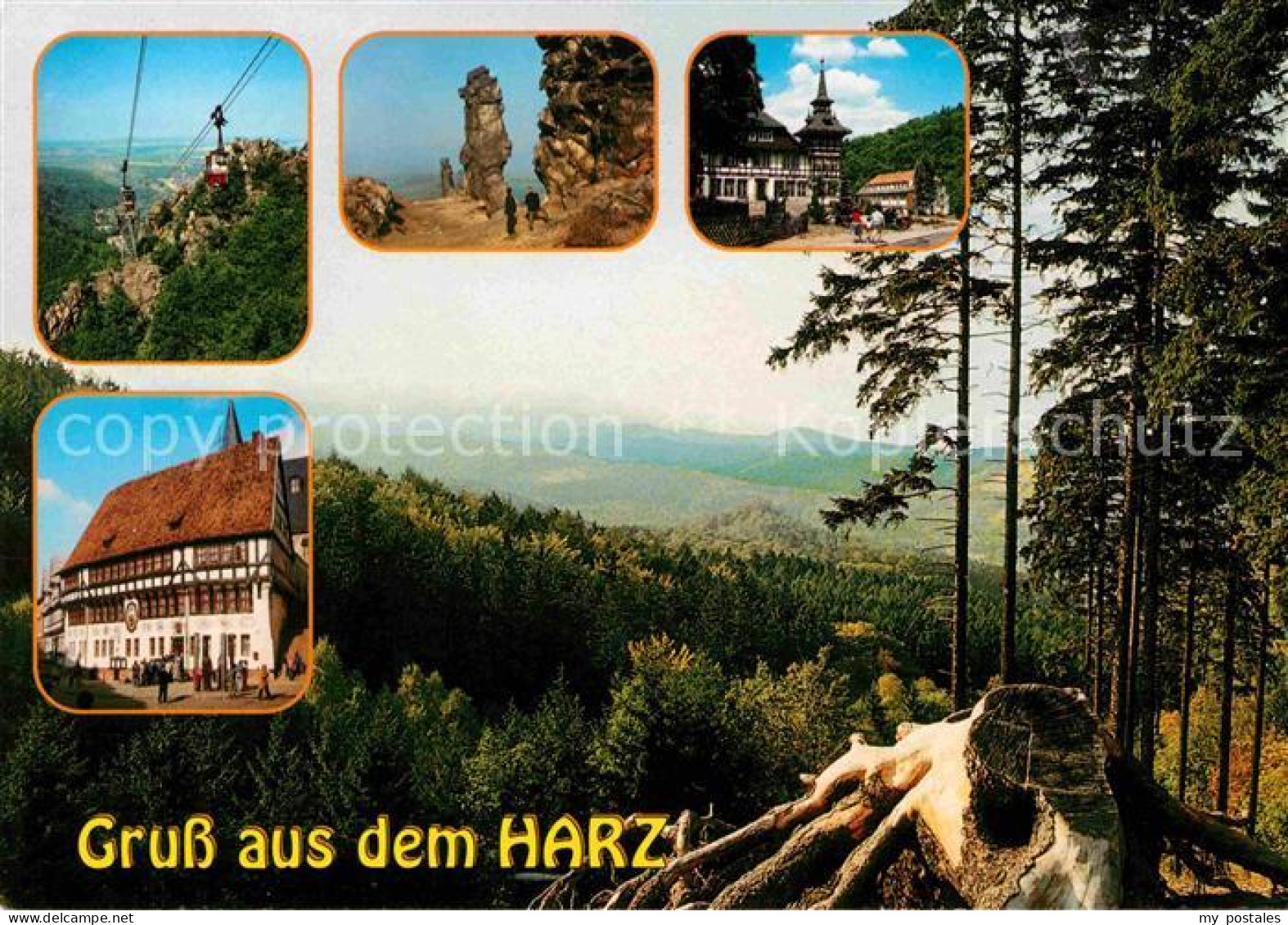 72696693 Thale Harz Landschaftspanorama Personenschwebebahn Teufelsmauer Harzger - Thale