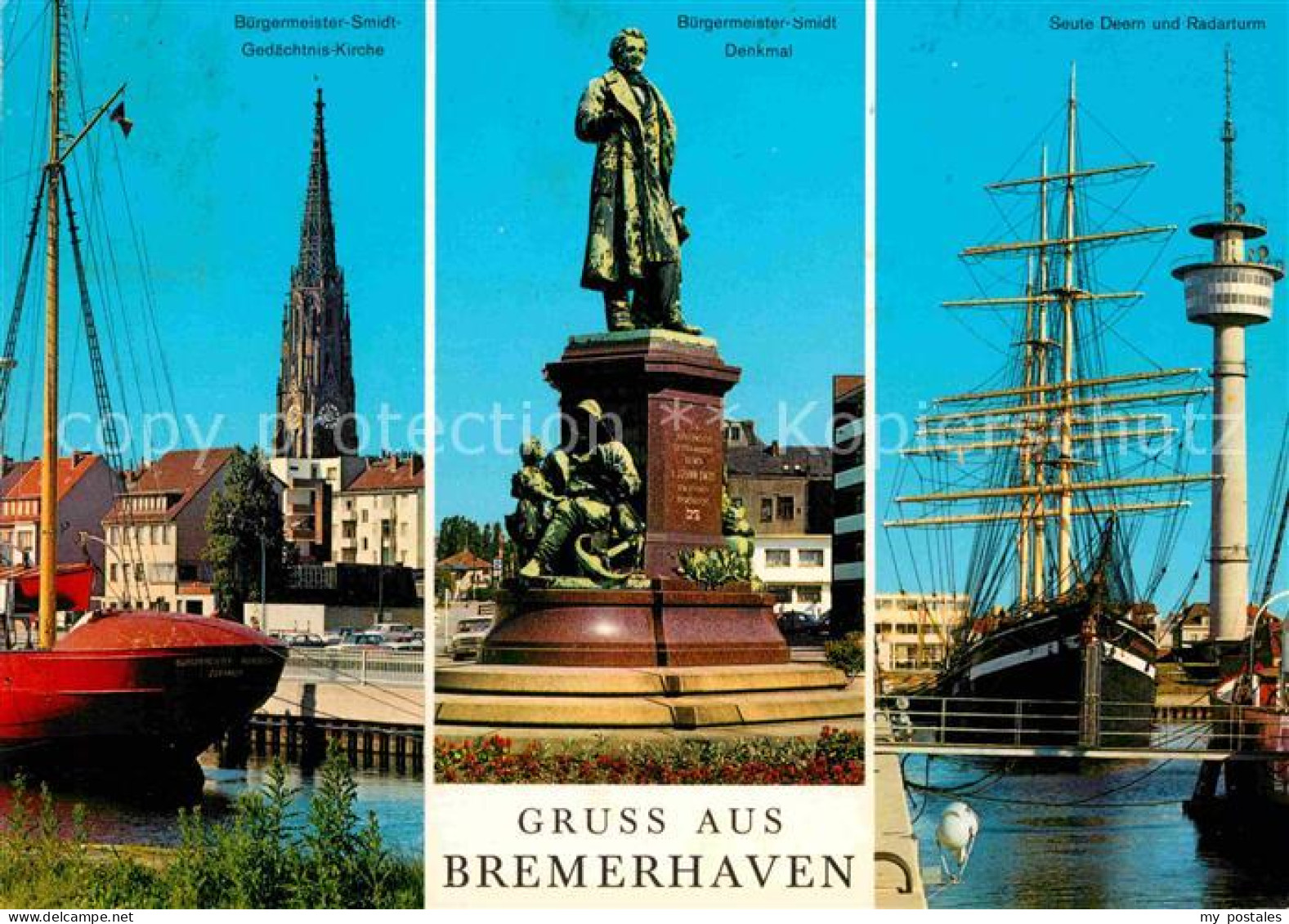 72696513 Bremerhaven Buergermeister Smidt Gedaechtnis Kirche Denkmal Statue Seut - Bremerhaven