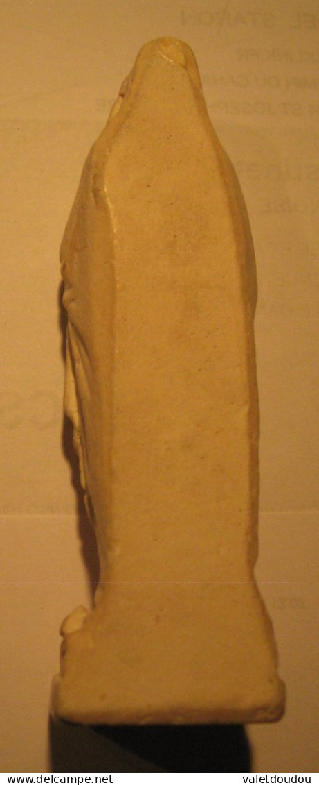 Petite Statuette De La Ste Vierge En Plâtre . - Religión & Esoterismo