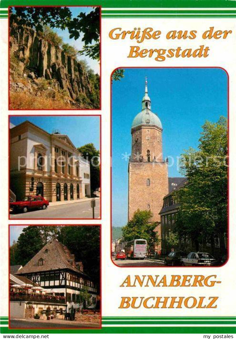 72696493 Annaberg-Buchholz Erzgebirge Naturdenkmal Butterfaesser Felsen Winterst - Annaberg-Buchholz