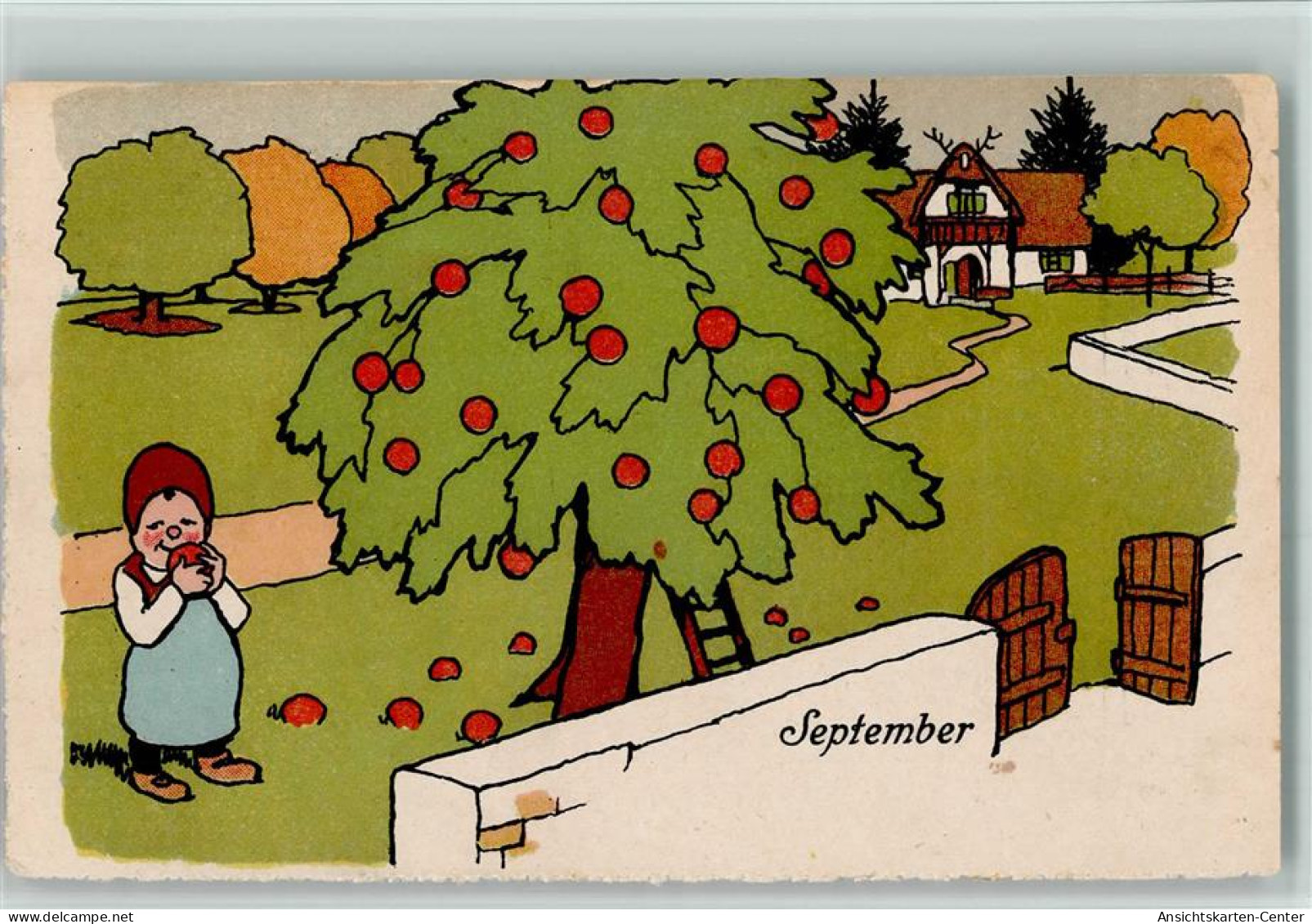 13035609 - Serienkarten (Monate) September - Kind Beim - Autres & Non Classés