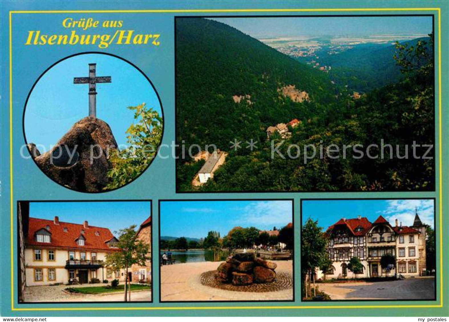 72696465 Ilsenburg Harz Panorama Blick Ins Tal Kreuz Ortsmotive Ilsenburg Harz - Ilsenburg