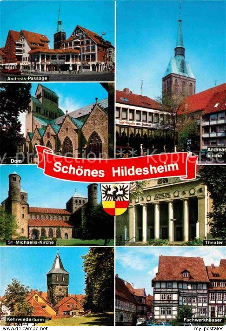 72696459 Hildesheim Andreas Passage Dom Kirche Theater Fachwerkhaeuser Kehrwiede - Hildesheim