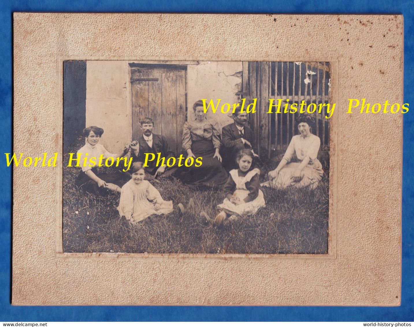 Photo Ancienne Vers 1900 - BEL AIR Par BRIIS Sous FORGES - Beau Portrait De Famille - Paul Roisin Photographe - Enfant - Anciennes (Av. 1900)