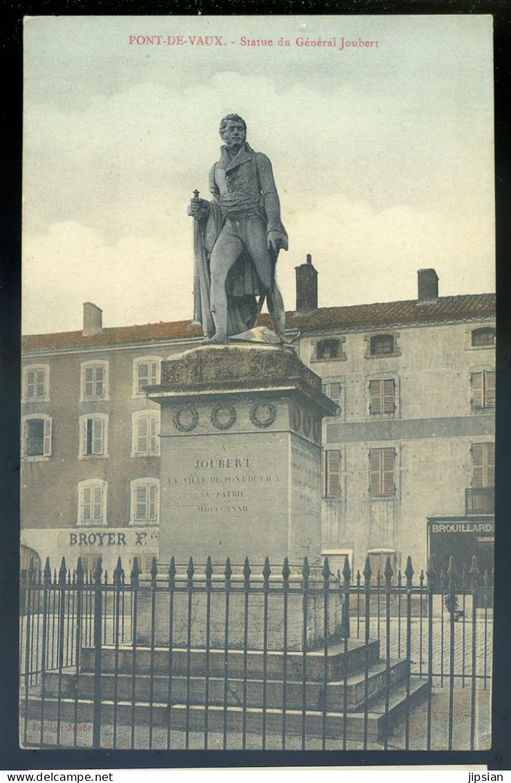 Cpa Du 01 Pont De Vaux -- Statue Du Général Joubert  STEP200 - Pont-de-Vaux