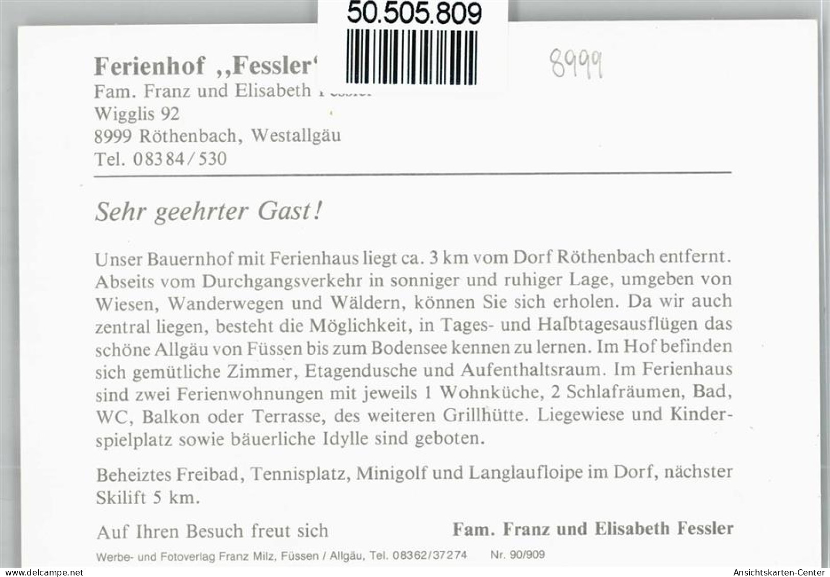 50505809 - Roethenbach (Allgaeu) - Sonstige & Ohne Zuordnung