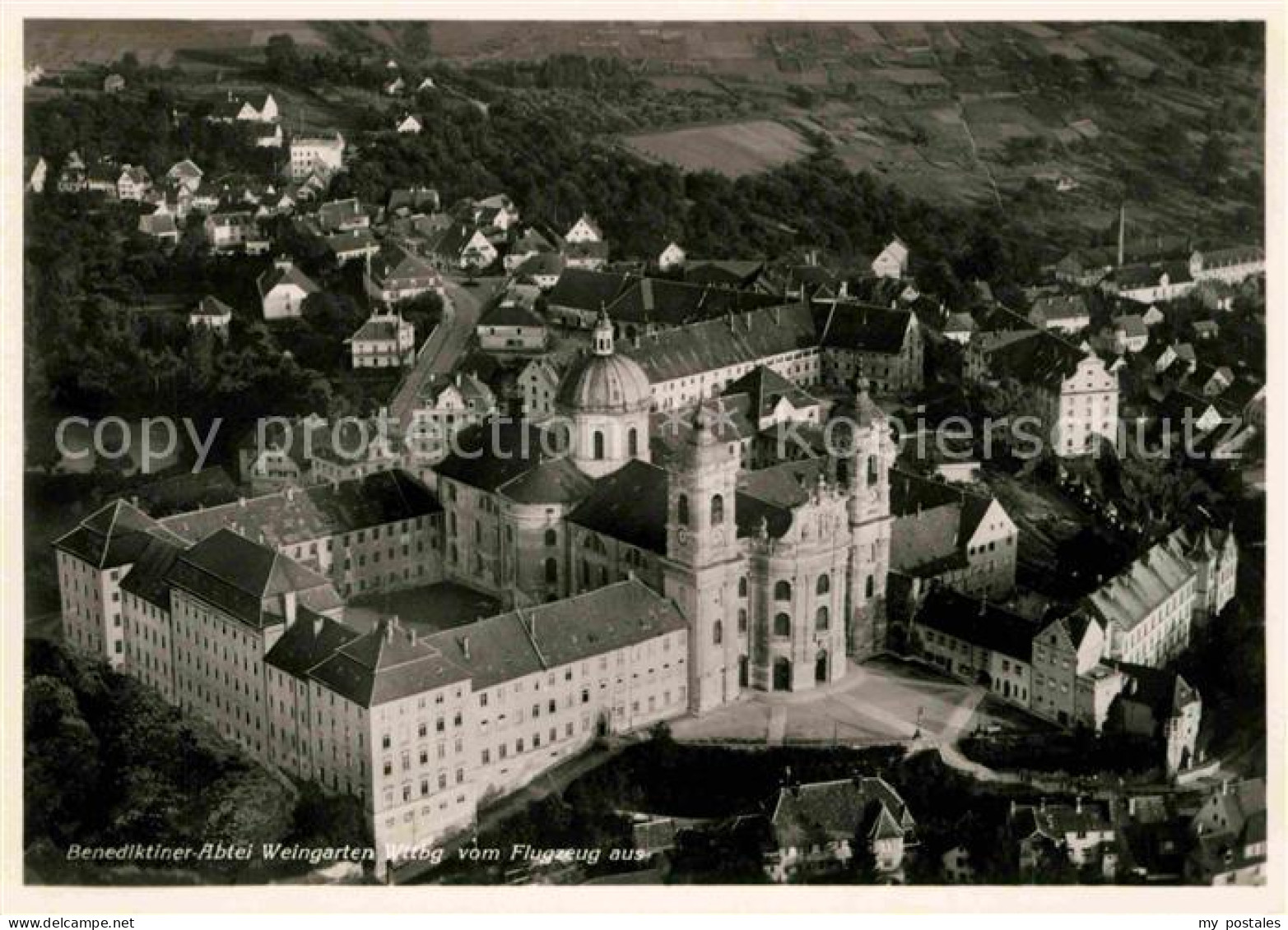 72695970 Weingarten Wuerttemberg Fliegeraufnahme Benediktiner-Abtei Weingarten - Sonstige & Ohne Zuordnung