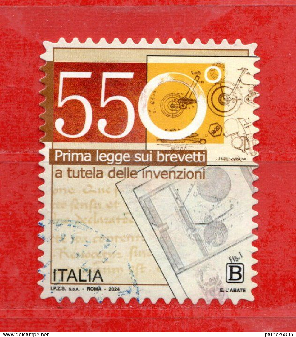 Italia °- 2024 -  PRIMA LEGGE SUI BREVETTI - 2021-...: Used