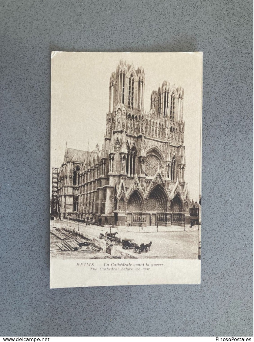 Reims - La Cathedrale Avant La Guerre Carte Postale Postcard - Reims