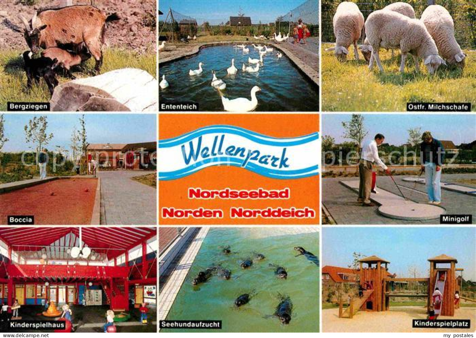 72694557 Norden Norddeich Ostfriesland Wellenpark Spielplatz Minigolf Boccia Tie - Sonstige & Ohne Zuordnung