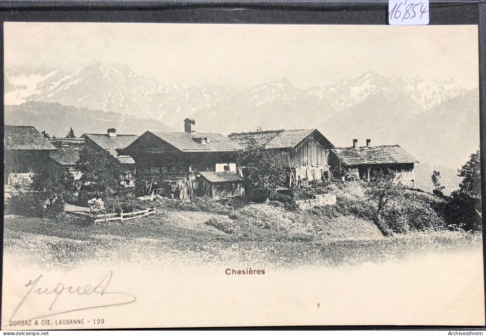 Chesières (Vaud) - Les Premiers Chalets, Vers 1903 (16'854) - Ollon