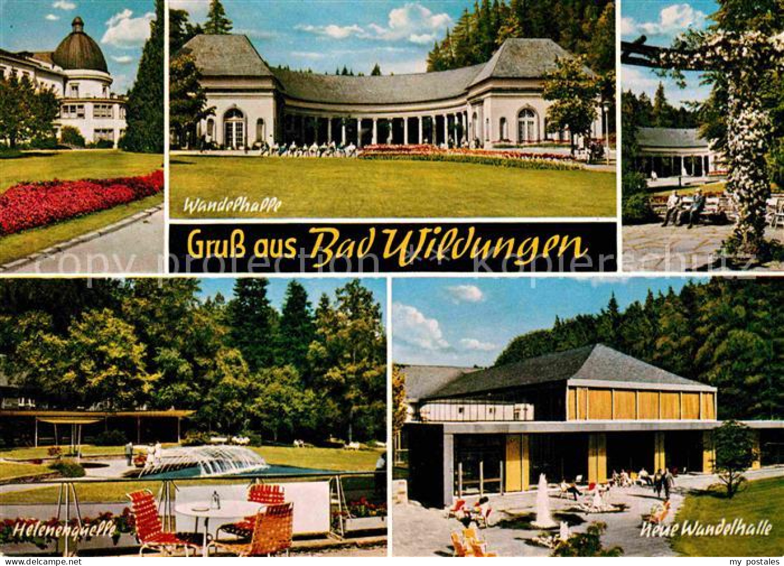 72694542 Bad Wildungen Kurhaus Wandelhalle Helenenquelle Wasserspiele Park Alber - Bad Wildungen