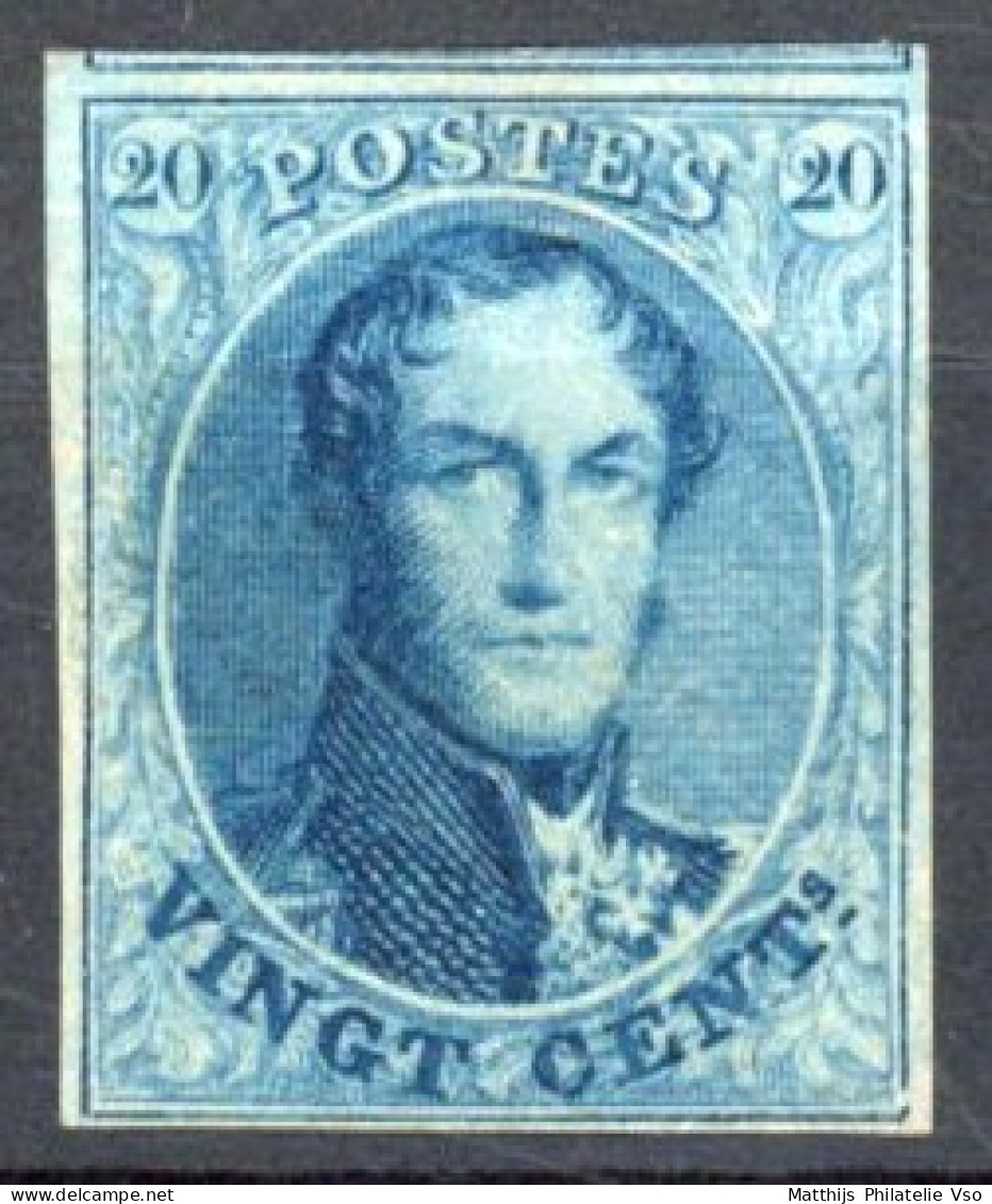 [* SUP] N° 11, 20c Bleu, Belles Marges Et Voisin - Grande Fraîcheur - Cote: 1500€ - 1858-1862 Médaillons (9/12)