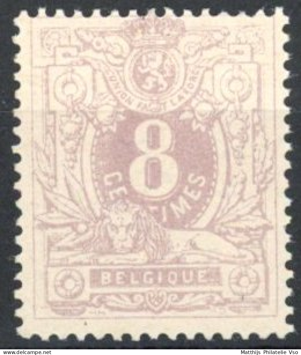 [** SUP] N° 29, 8c Violet (nuance Pâle), Bon Centrage - Fraîcheur Postale - Cote: 230€ - 1869-1883 Leopold II
