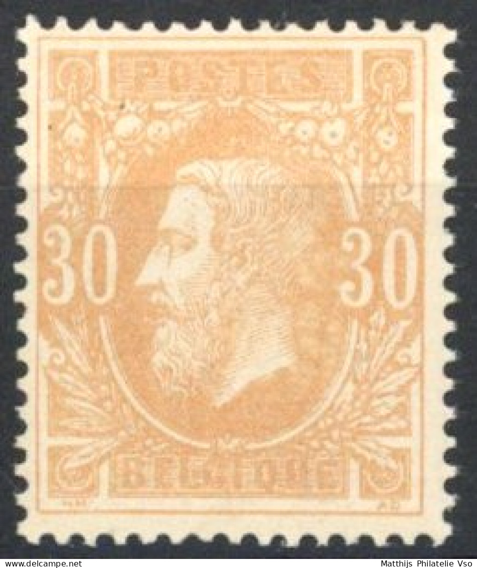 [** SUP] N° 33, 30c Ambre, Bon Centrage (non Compté) - Fraîcheur Postale - Cote: 250€ - 1869-1883 Leopold II