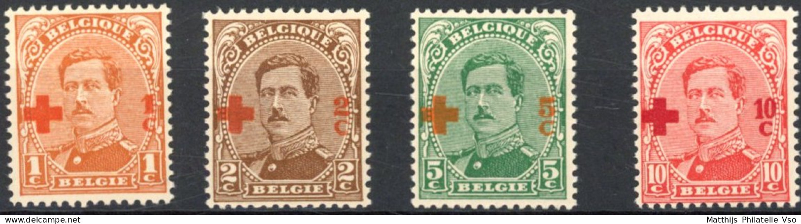 [** SUP] N° 150/53, Les 4 Premières Valeurs - Fraîcheur Postale - Cote: 18€ - 1914-1915 Croix-Rouge