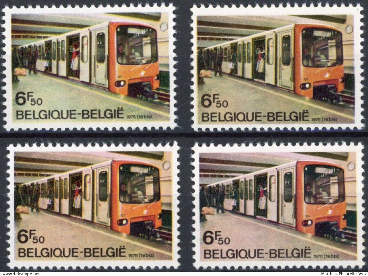 [** SUP] N° 1826, Tram - Lot De 4 Nuances - Unused Stamps