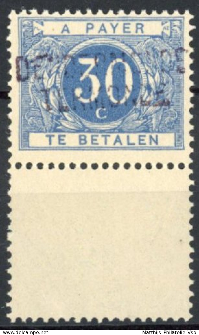 [** SUP] TX7A, 30c Bleu - Fraîcheur Postale - Cote: 64€ - Francobolli