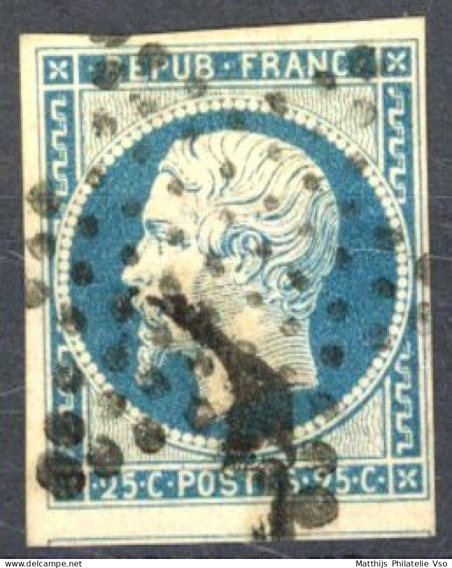 [O SUP] N° 10, 25c Bleu,  Belles Grandes Marges - Jolie Obl étoile - Cote: 60€ - 1852 Louis-Napoleon