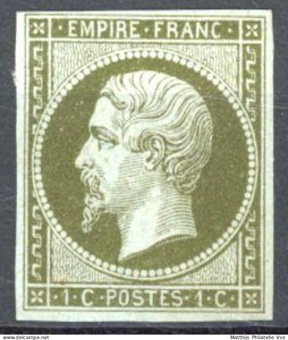 [** SUP] N° 11a, 1c Bronze, Bien Margé Et Signé Maury - Fraîcheur Postale. Cote *275 € - 1853-1860 Napoléon III