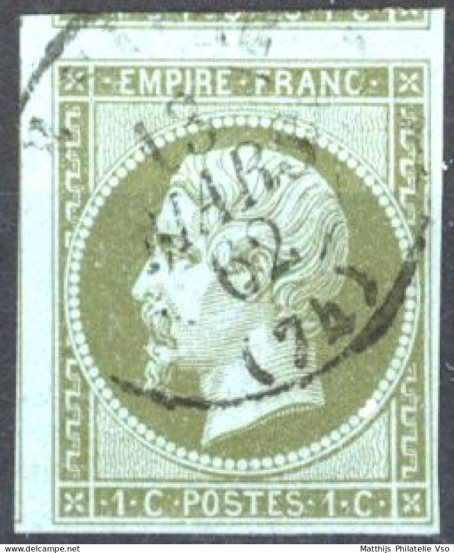 [O SUP] N° 11a, 1c Bronze TB Margé Avec Deux Voisins Et Très Frais - Cote: 100€ - 1853-1860 Napoleon III