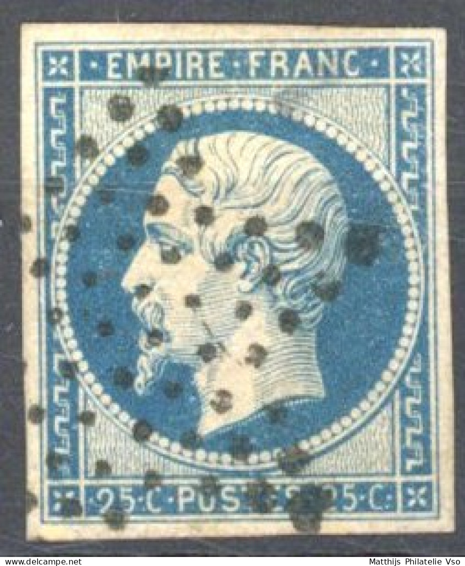[O SUP] N° 15, 25c Bleu, Belles Marges - Très Frais - Cote: 290€ - 1853-1860 Napoleon III