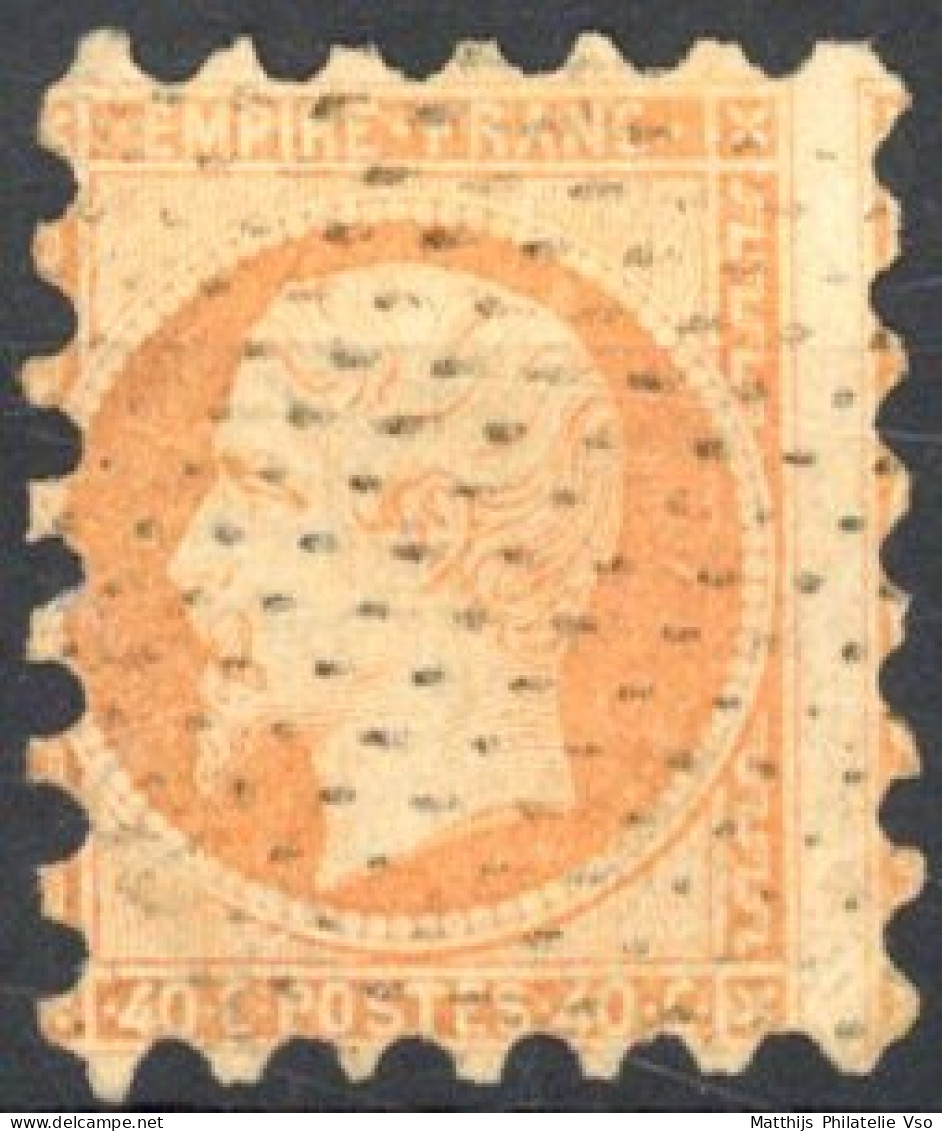[O SUP] N° 16, 40c Orange - Superbe Piquage De Susse - Cote: 100€ - 1853-1860 Napoleon III