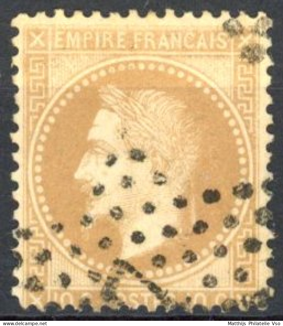 [O SUP] N° 28B-cu, 10c Bistre (type II - Petit Format ! - 1863-1870 Napoleon III With Laurels