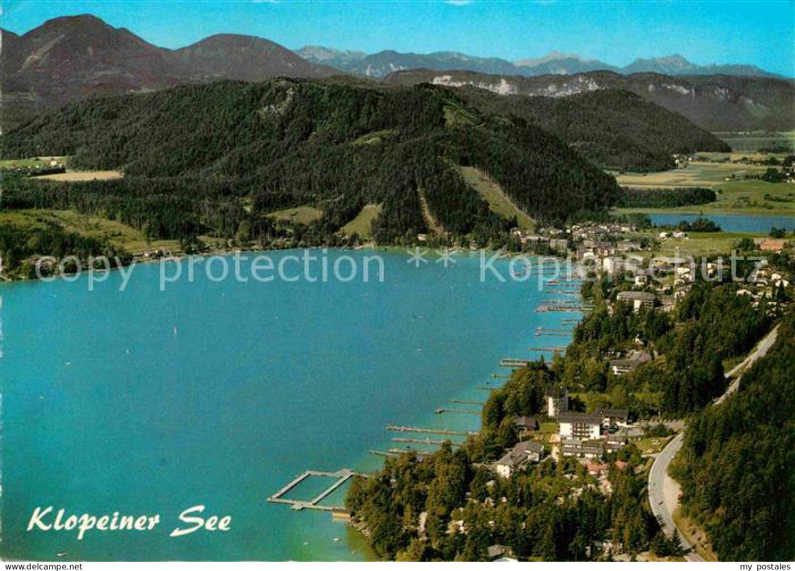 72694335 Klopeinersee Luftaufnahme Seelach Kleinsee Mittagskogel Sankt Kanzian A - Sonstige & Ohne Zuordnung