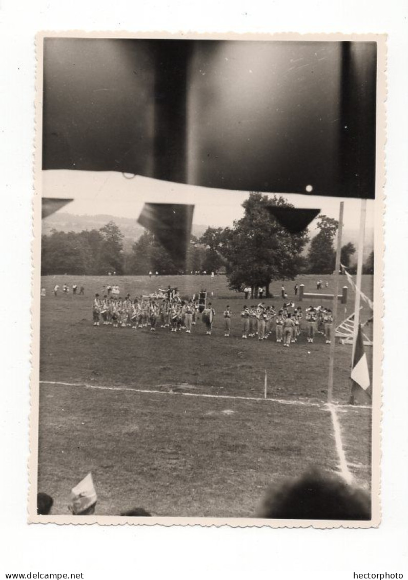 Snapshot Accident Raté Ereur Negatif Fête Stade Defilé Stade Spectacle 60s Abstrait Rare Curiosité - Anonieme Personen