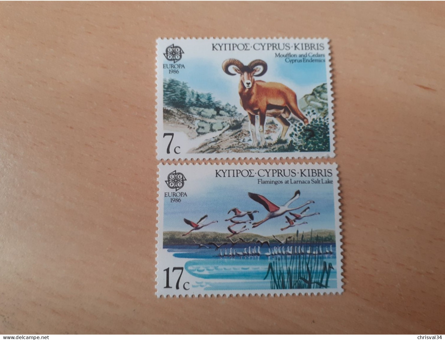 TIMBRES  CHYPRE    ANNEE   1986   N  651  /  652     NEUFS  LUXE** - Neufs