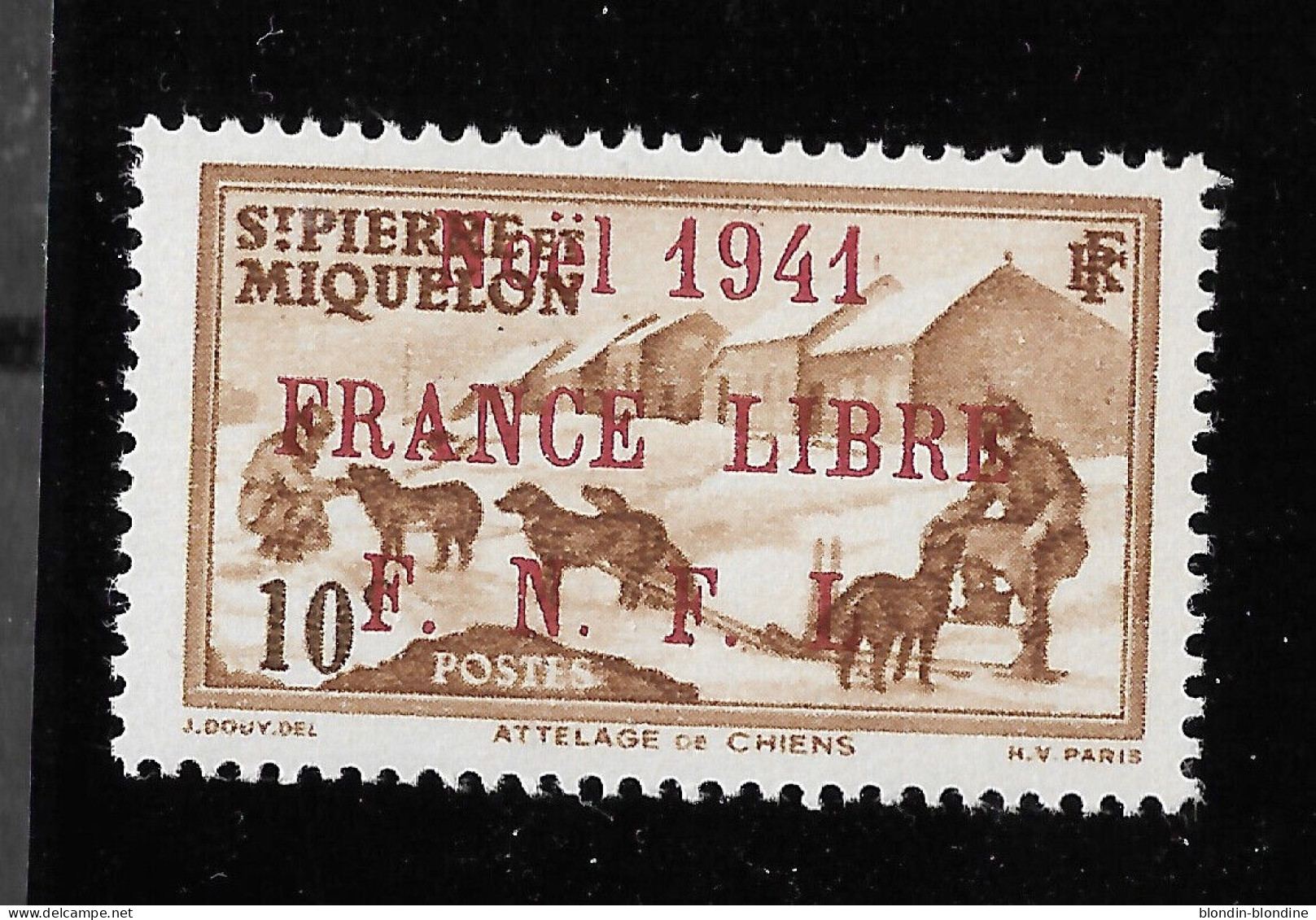 SPM MIQUELON YT 212A MVLH / VF..Rarement Vu Seulement 1725 Ex Imprimé... 100 % Authentique - Unused Stamps