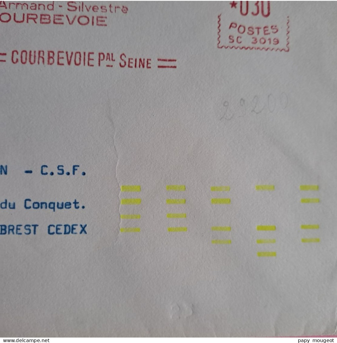 Arcueil - CTE - Indexation Code Arcueil II 04-03-1974 - 30-07-1974 Poste N°23 Code Indexé 29200 - 38-06-1974 - 1961-....