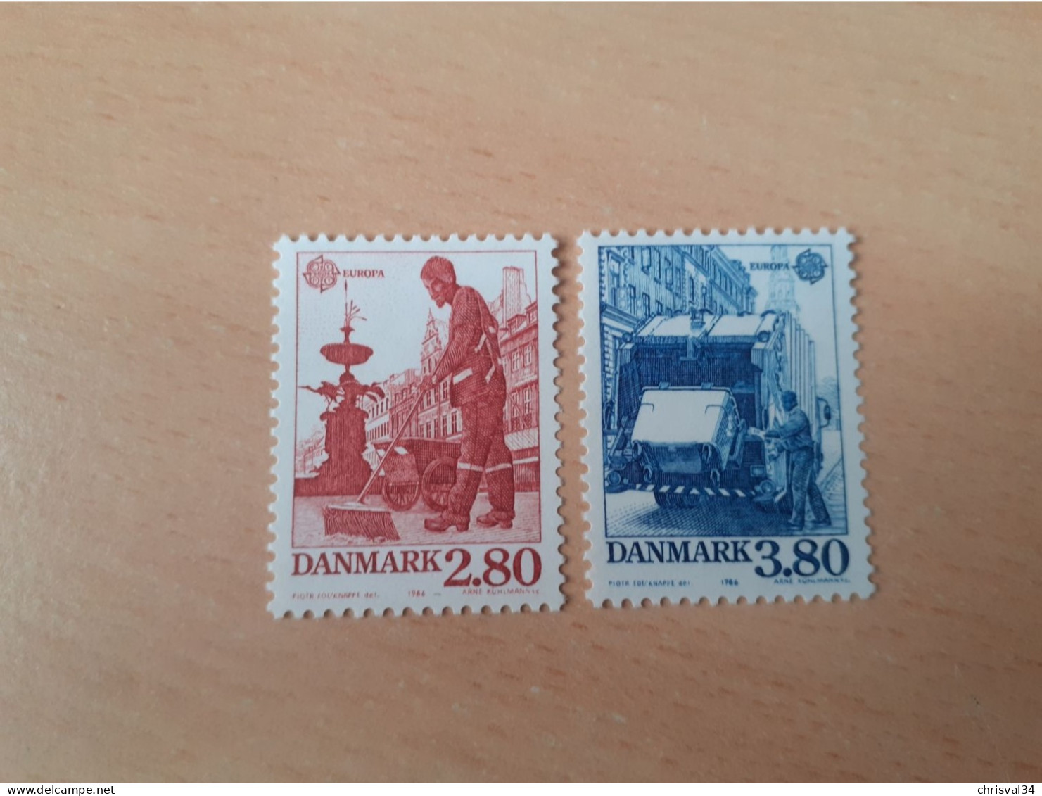 TIMBRES  DANEMARK    ANNEE   1986   N  881  /  882     NEUFS  LUXE** - Unused Stamps