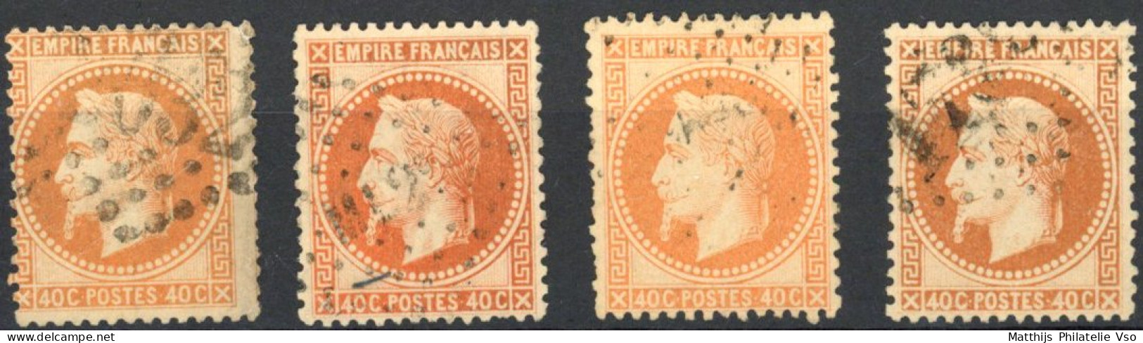 [O SUP] N° 31, Joli Lot De 4 Ex. Tous TB - La Palette Complète Des 4 Nuances - Cote: 125€ - 1863-1870 Napoleon III With Laurels