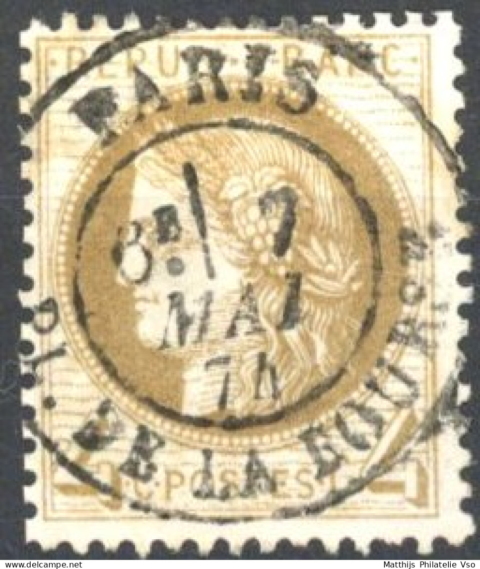 [O SUP] N° 52, 4c Exceptionnelle Nuance Ocre Et Obl Concours De Paris - 1871-1875 Cérès