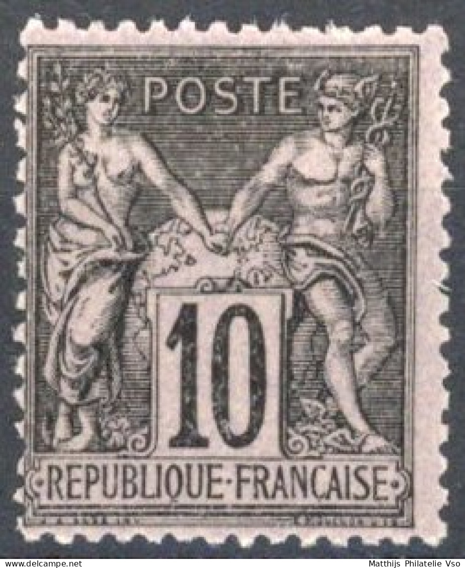 [** SUP] N° 103, 1c Noir/lilas (I) - Fraîcheur Postale - Cote: 67€ - 1876-1878 Sage (Typ I)