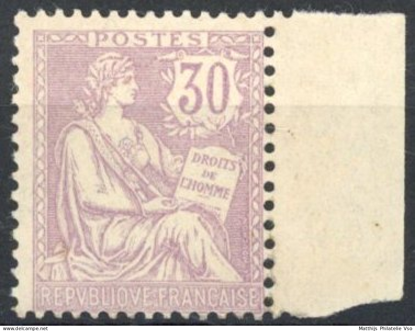 [** SUP] N° 128, 30c Violet, Bdf - Fraîcheur Postale - Cote: 1020€ - 1900-02 Mouchon