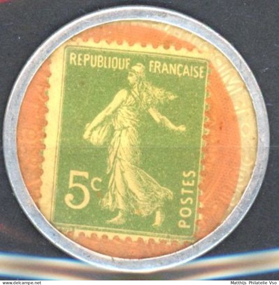 [(*) SUP] N° 137, 5c Vert, Timbre Monnaie - Credit Lyonnais - 1903-60 Sower - Ligned