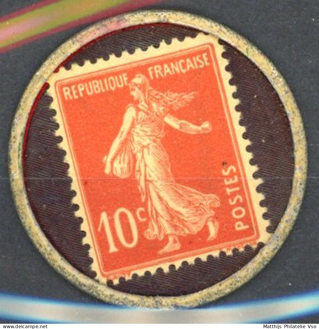 [(*) SUP] N° 138, 10c Rouge, Timbre Monnaie - Boulets Anthracite Charbon - 1903-60 Sower - Ligned