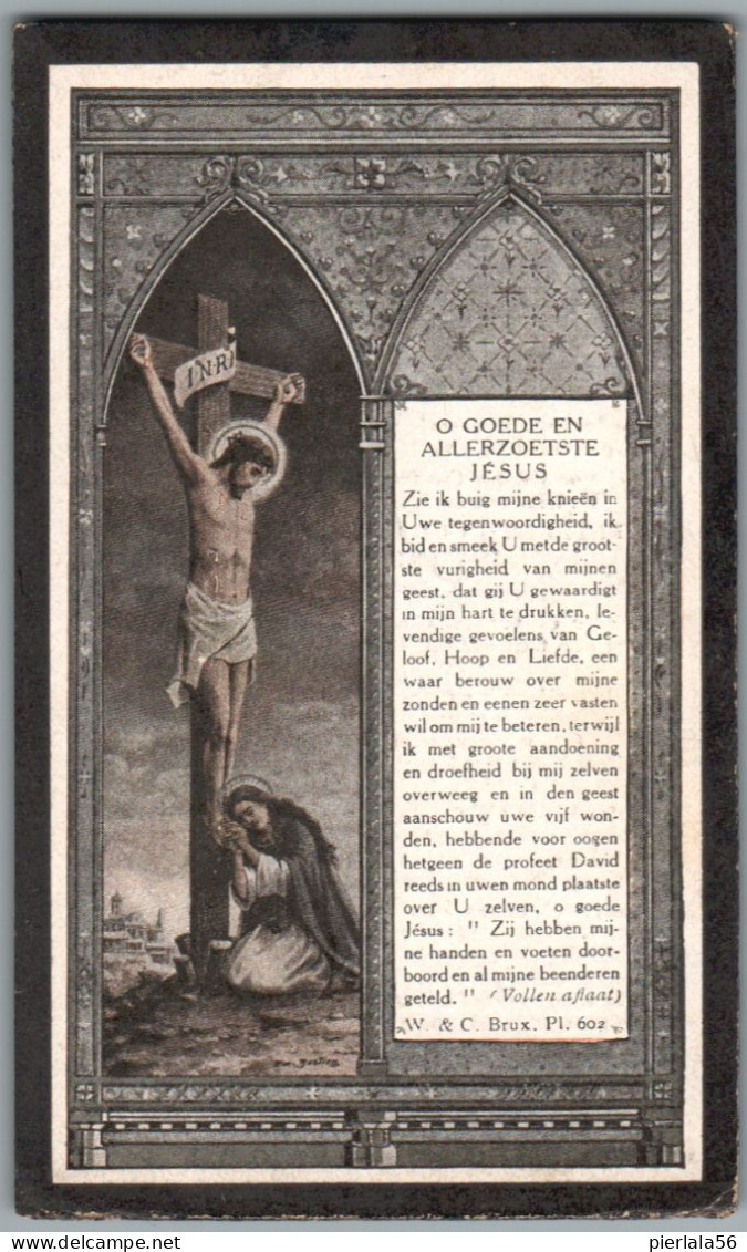 Bidprentje Elversele - D'Hondt Jozef (1845-1922) - Images Religieuses